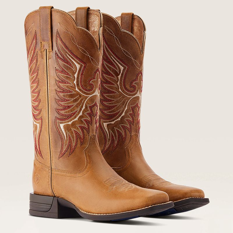 Almond Buff Ariat Rockdale Western Boot | 91BYFLURN