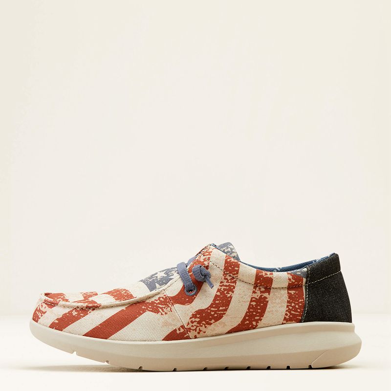 American Flag Print/Charcoal Ariat Hilo | 50MLUARET