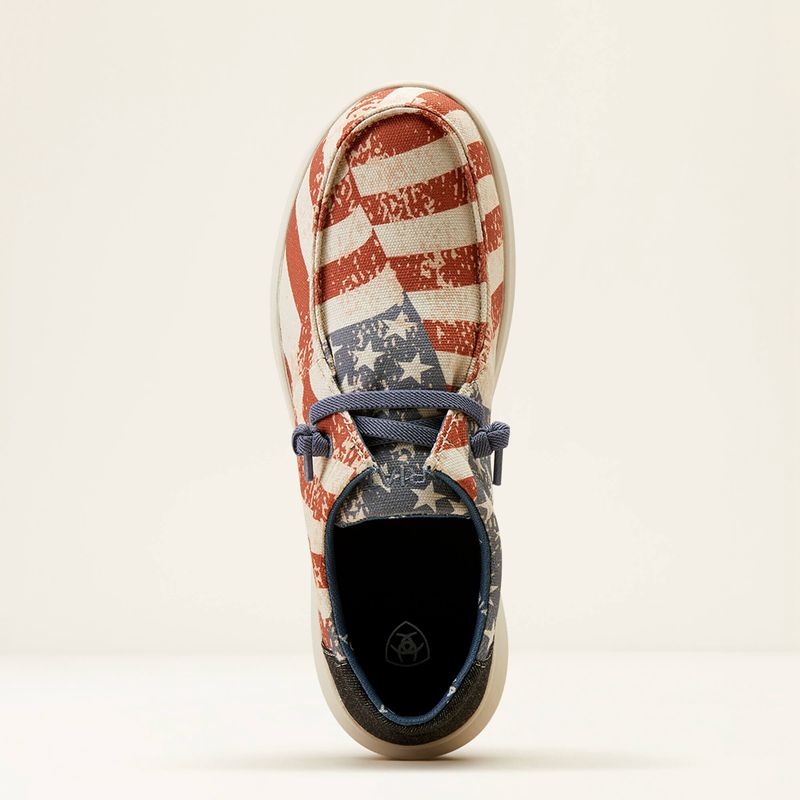 American Flag Print/Charcoal Ariat Hilo | 50MLUARET