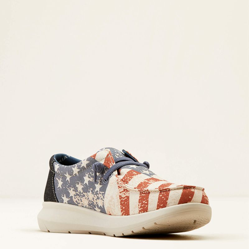 American Flag Print/Charcoal Ariat Hilo | 50MLUARET