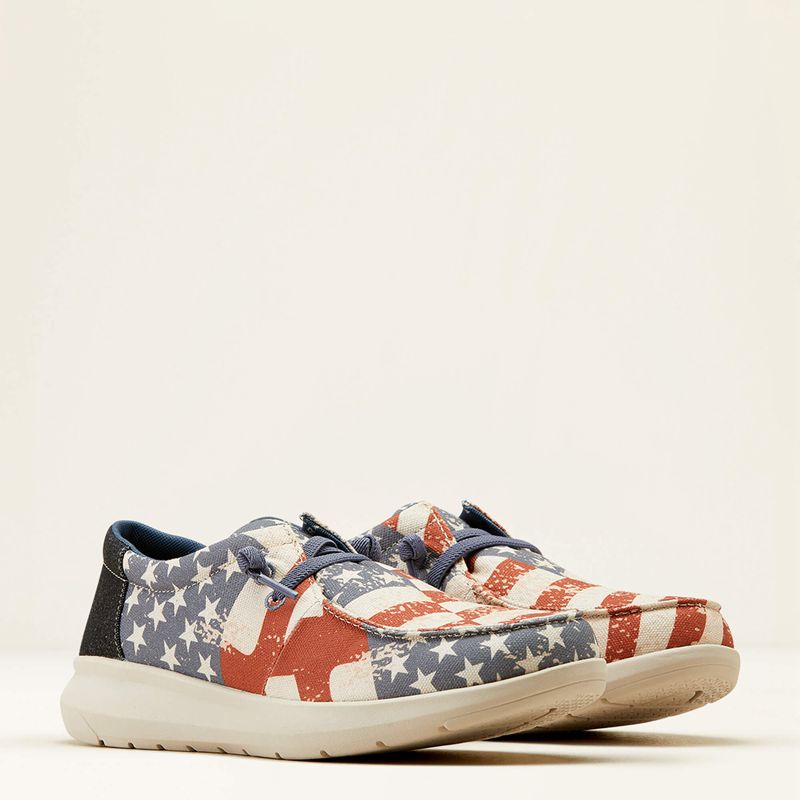 American Flag Print/Charcoal Ariat Hilo | 50MLUARET