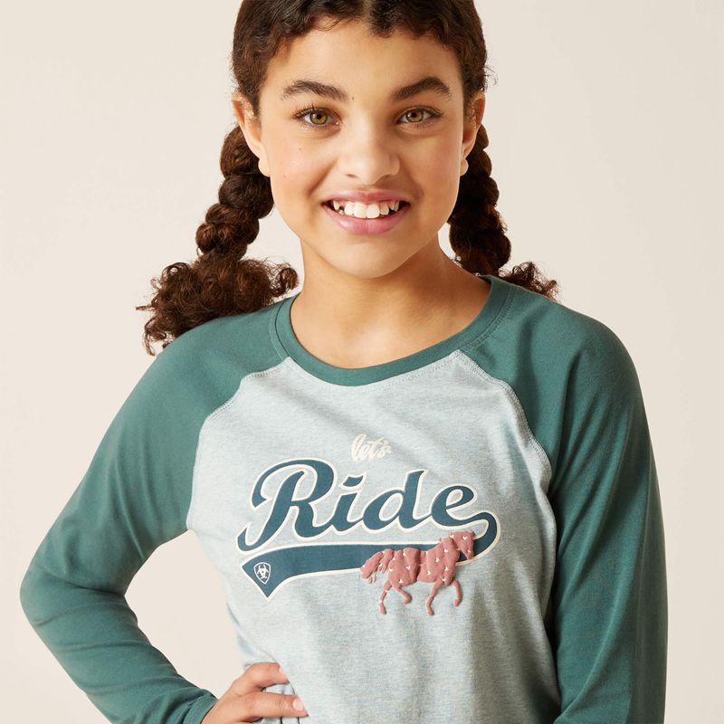 Arctic Ariat Let's Ride T-Shirt | 61CWJMZTB