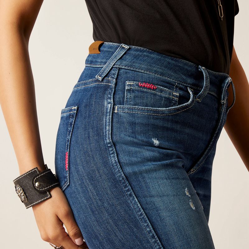 Athena Ariat High Rise Caroly Flare Crop Jean | 79WMNKRST