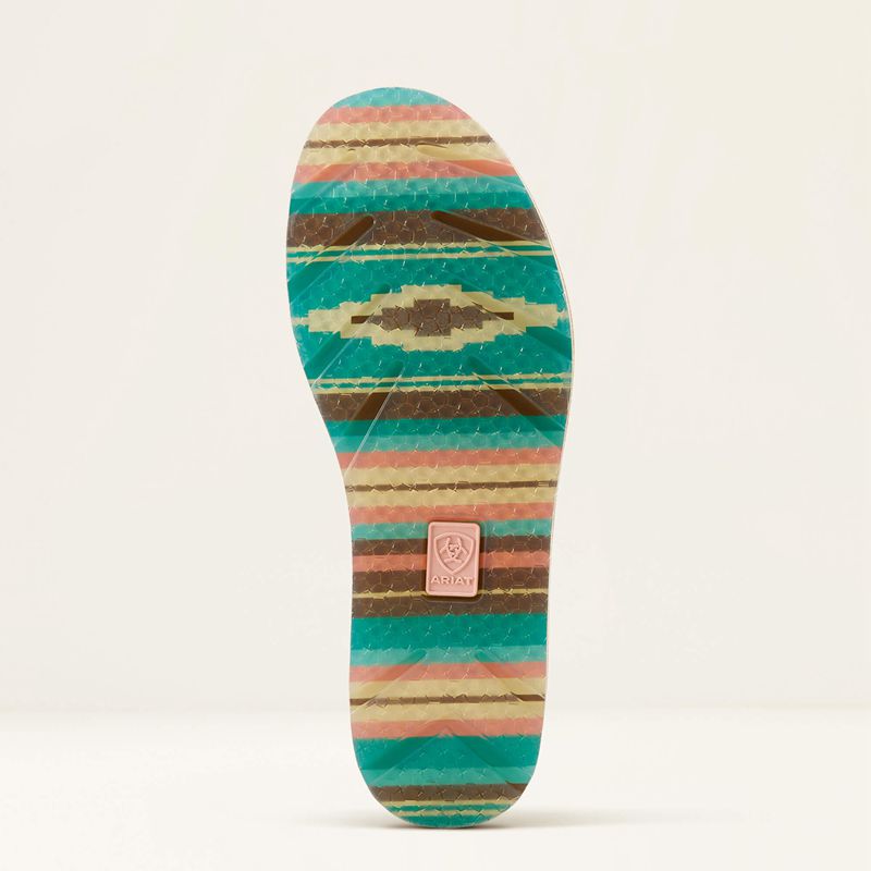 Azalea Suede/Baby Pink Serape Ariat Cruiser | 23VHOYKGC