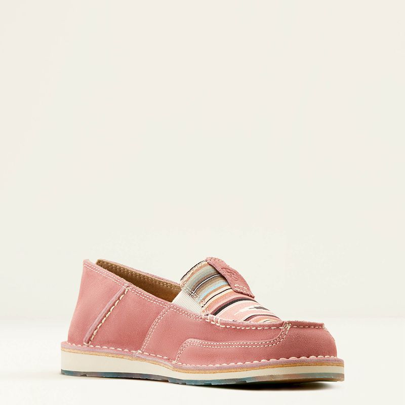 Azalea Suede/Baby Pink Serape Ariat Cruiser | 23VHOYKGC