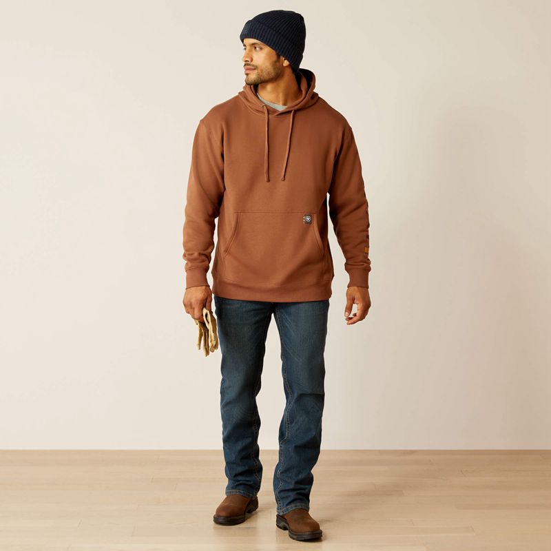 Aztec/Coffee Bean Ariat Rebar Graphic Hoodie | 27IANZUYL