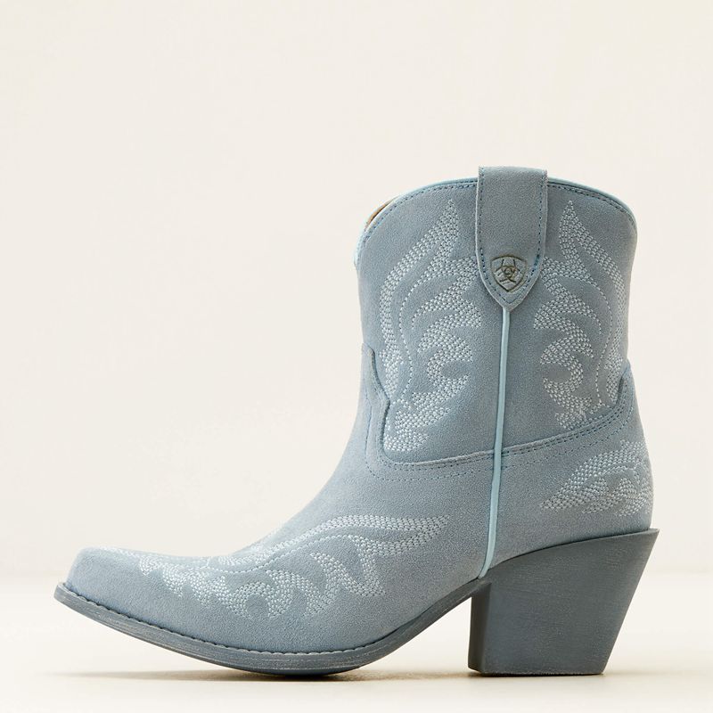 Baby Blue Jean Suede Ariat Chandler Western Boot | 03HCYIWLR