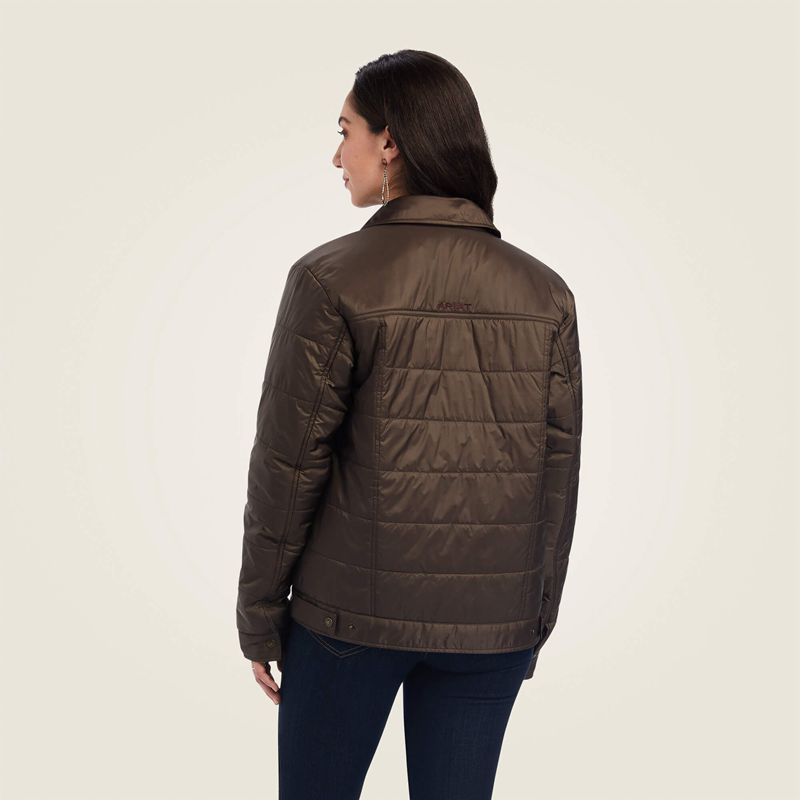 Banyan Bark Ariat Puffer Trucker Insulated Jacket | 98XYSRDQA