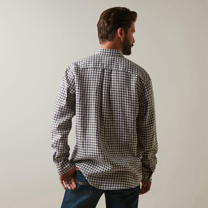 Banyan Bark Check Ariat Sonoma Shirt | 97GFNRVKT