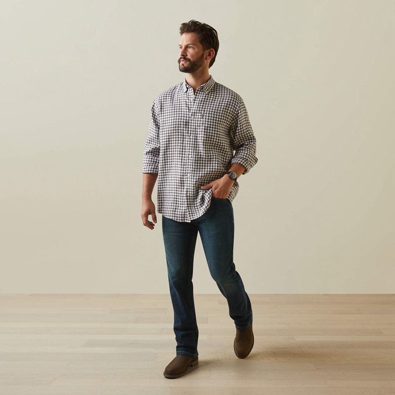 Banyan Bark Check Ariat Sonoma Shirt | 97GFNRVKT