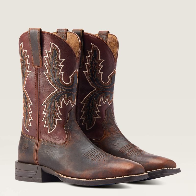 Bartop Brown Ariat Pay Window Western Boot | 40VNUPWKC