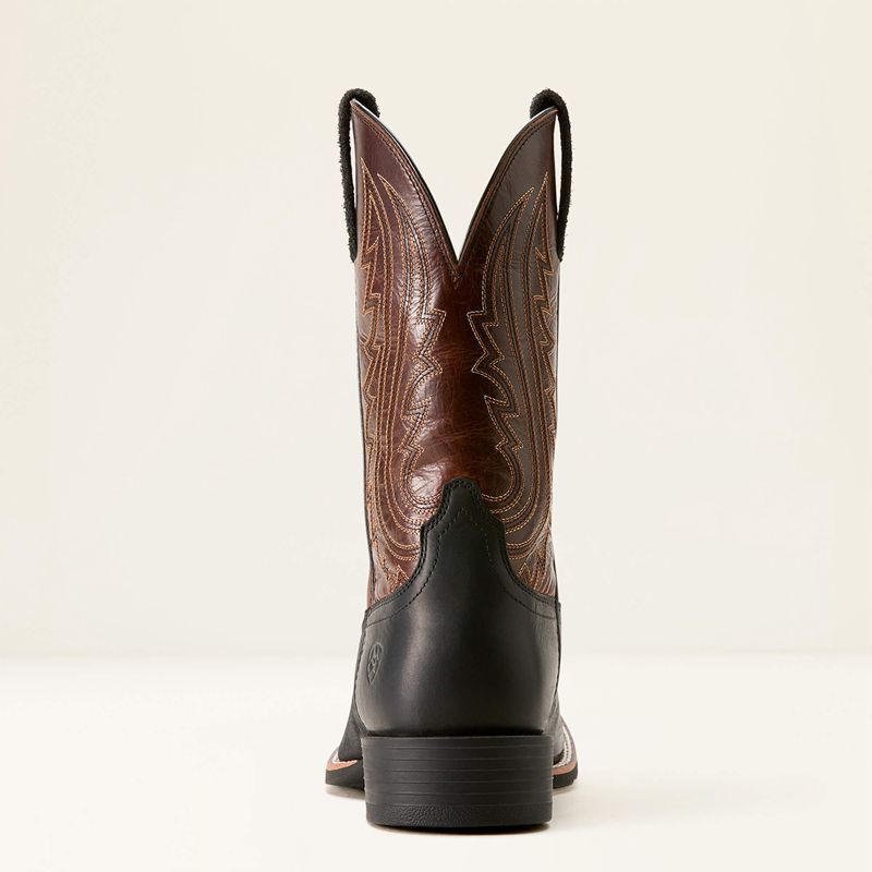 Basic Black/Mahogany Ariat Sport Big Country Cowboy Boot | 05XAMYLHR