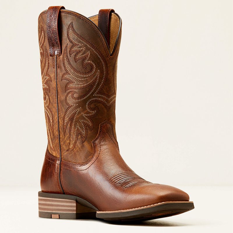 Beasty Brown/Rugged Tan Ariat Slingshot Cowboy Boot | 12JQNMKWI