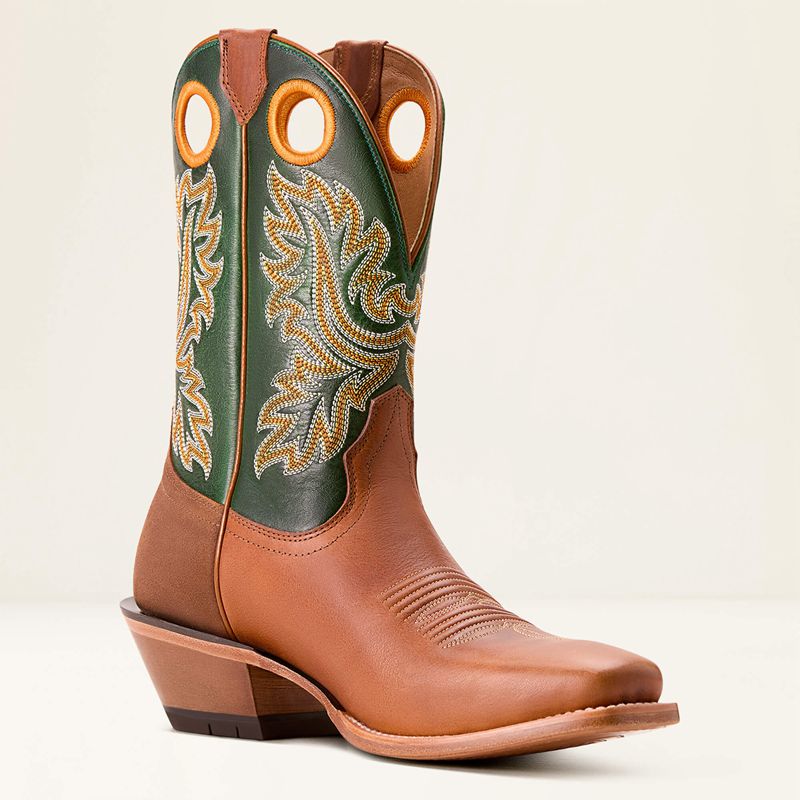 Benedictine/Lucky Clover Ariat Bronc Stomper Cowboy Boot | 96AKZYCNU