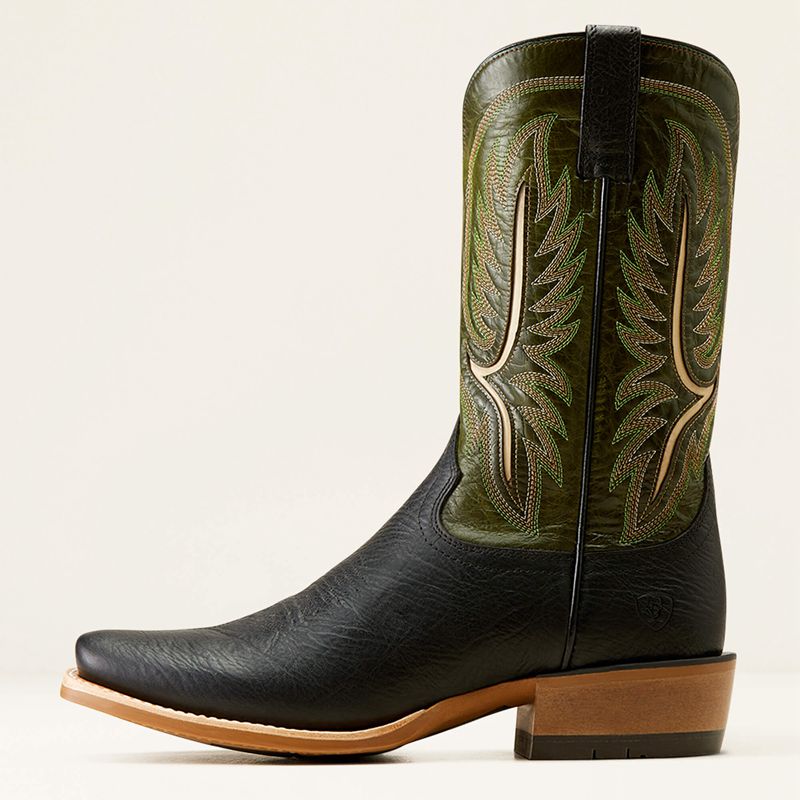 Best In Black/Neon Lime Ariat Stadtler Cowboy Boot | 94WYXDBLU