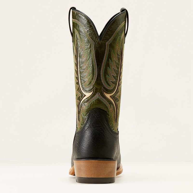 Best In Black/Neon Lime Ariat Stadtler Cowboy Boot | 94WYXDBLU