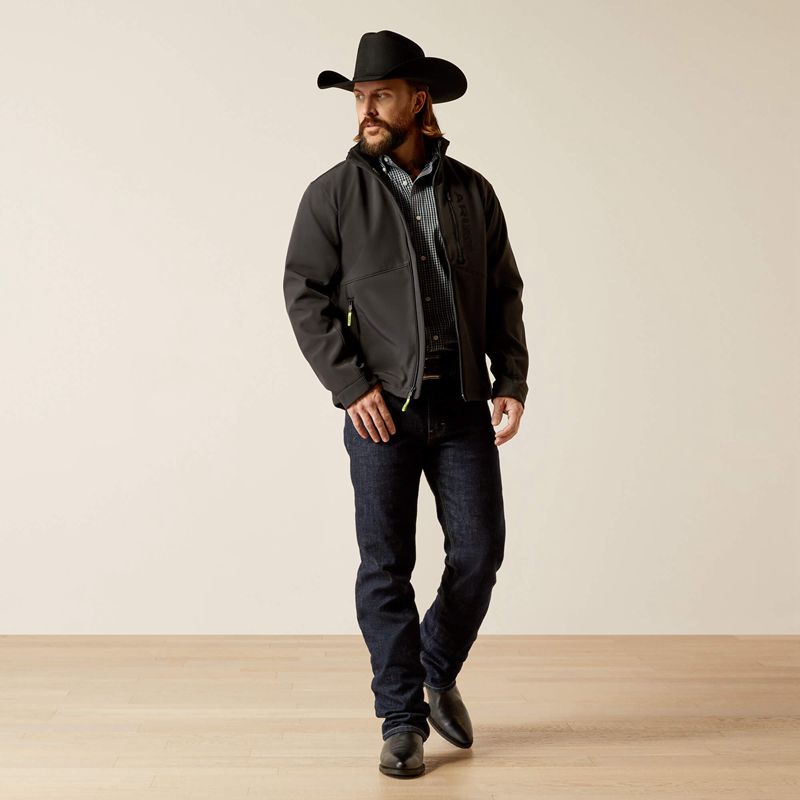 Black/Black Ariat Logan Softshell Jacket | 04IGQNPXD