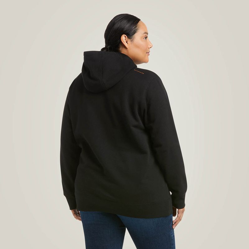 Black/Purple Ariat Rebar Graphic Hoodie | 71CGMVHLT