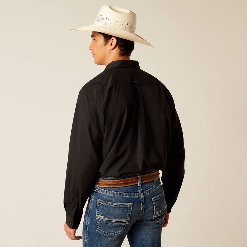 Black Ariat 360 Airflow Classic Fit Shirt | 52UVAISXJ