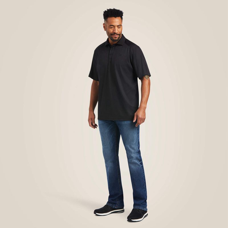 Black Ariat Ac Polo | 62DGXPFBQ