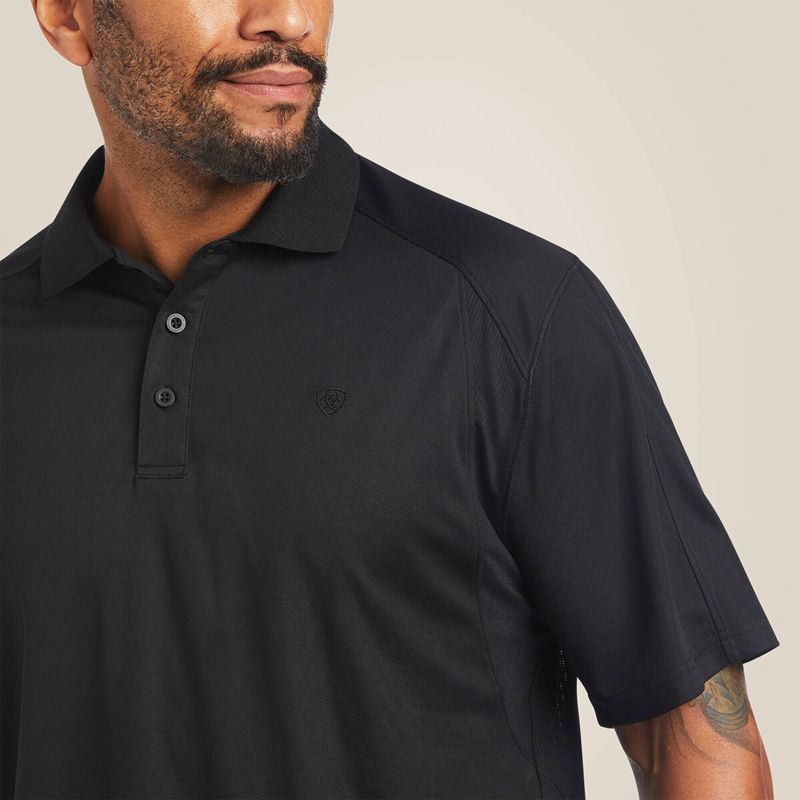 Black Ariat Ac Polo | 62DGXPFBQ