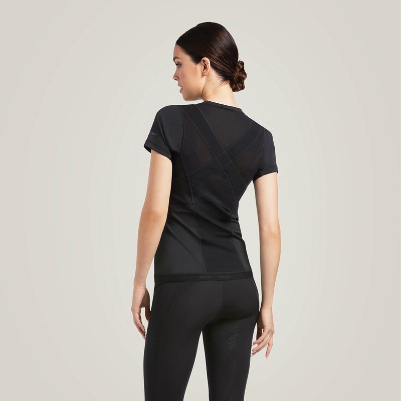 Black Ariat Ascent Crew Baselayer | 12CTNOGJM