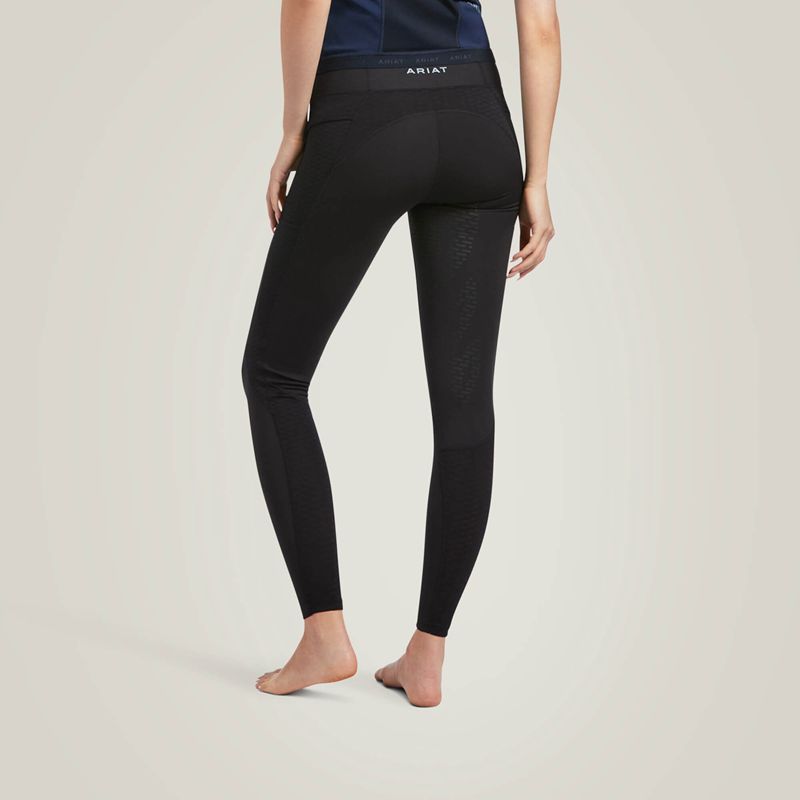 Black Ariat Ascent Half Grip Tight | 18PGHXBLD