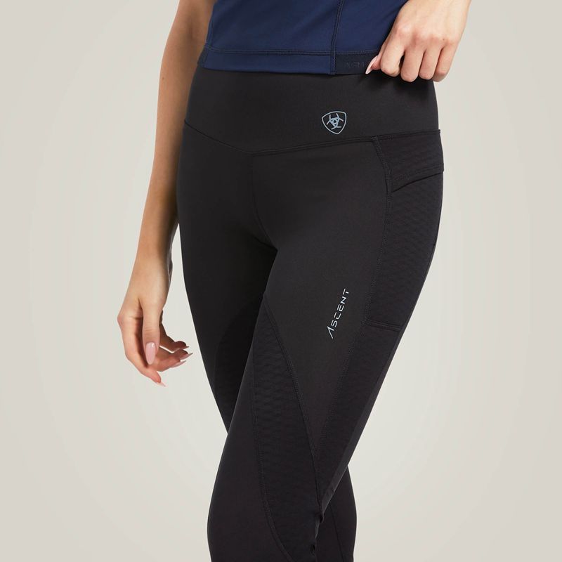 Black Ariat Ascent Half Grip Tight | 18PGHXBLD