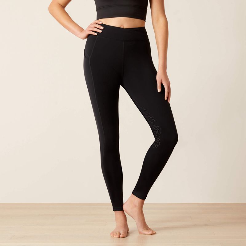 Black Ariat Avail Half Grip Tight | 01PULWYRB