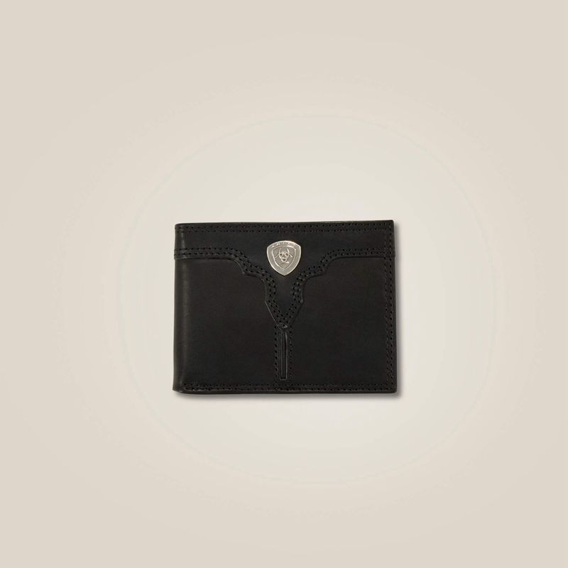 Black Ariat Center Ridge Bifold Wallet | 13CIABGTO