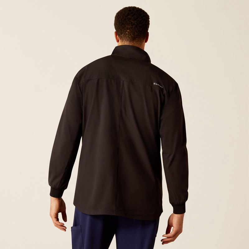 Black Ariat Conrad Utility Scrub Jacket | 03OJPYBEH