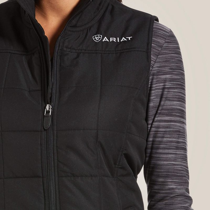 Black Ariat Crius Insulated Vest | 69RSCTNDL