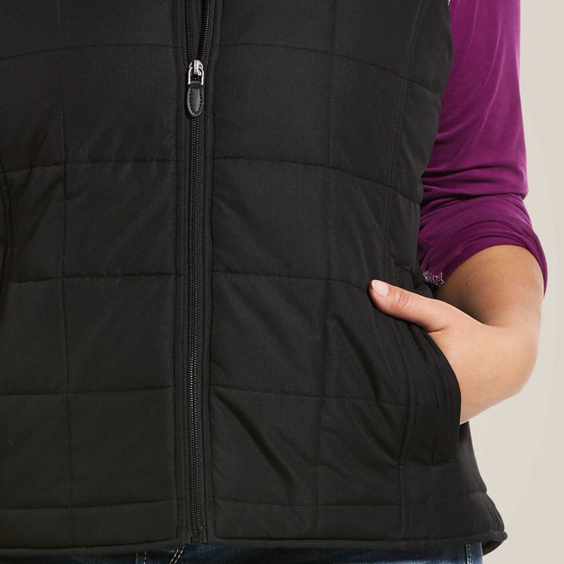 Black Ariat Crius Insulated Vest | 69RSCTNDL