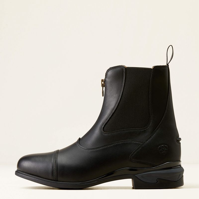 Black Ariat Devon Zip Paddock Boot | 41UDICBGK