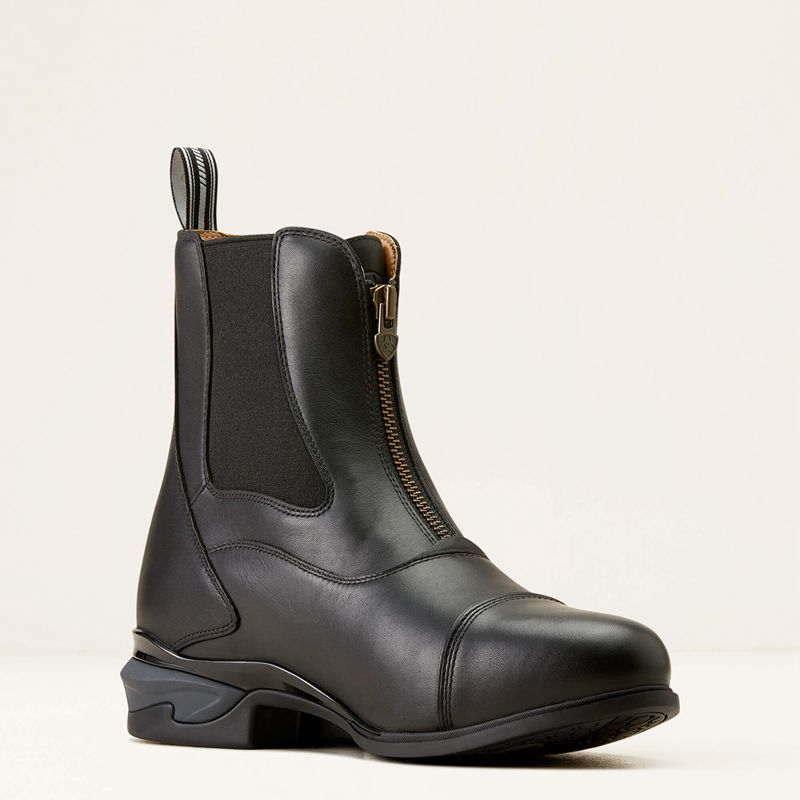 Black Ariat Devon Zip Paddock Boot | 41UDICBGK