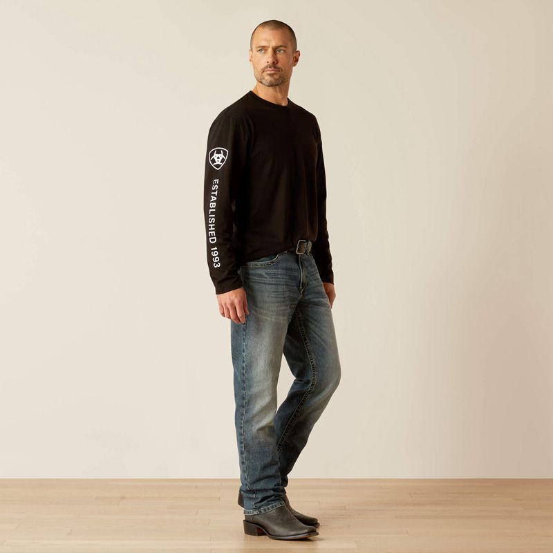 Black Ariat Elevated V2 T-Shirt | 95NDWMSQR