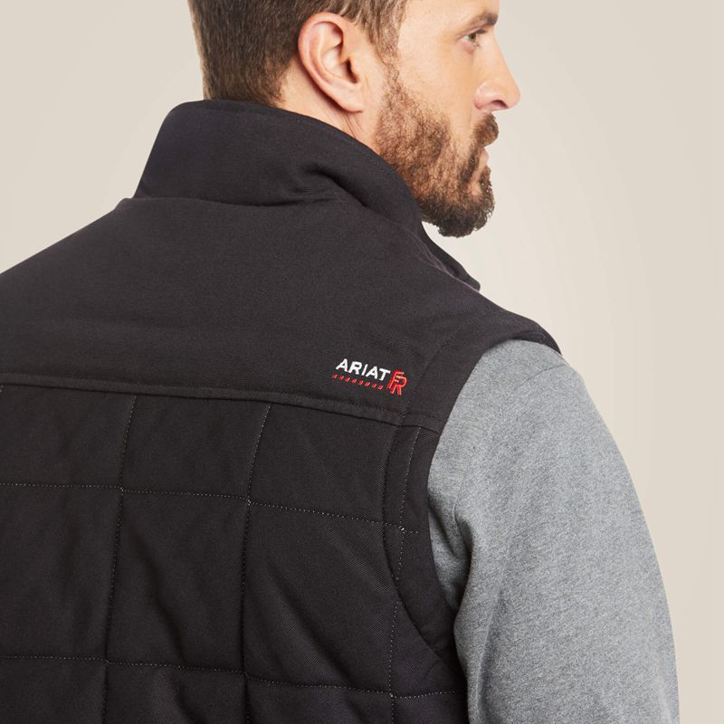 Black Ariat Fr Crius Insulated Vest | 91ZMRSHET