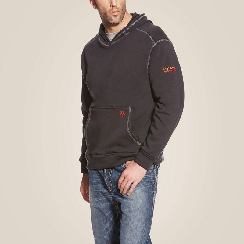 Black Ariat Fr Polartec Hoodie | 08XTYIGNQ