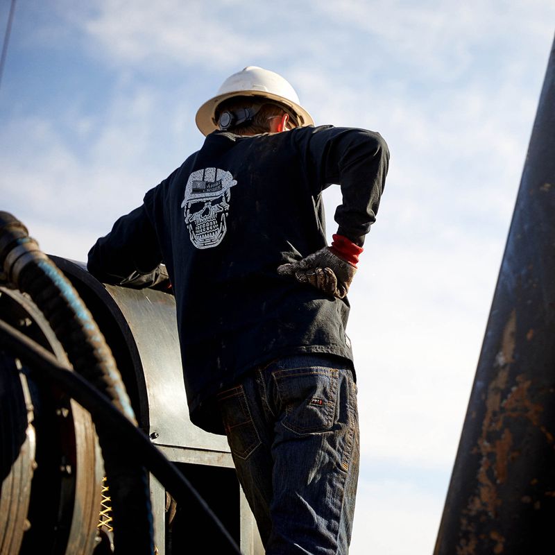 Black Ariat Fr Roughneck Skull Logo T-Shirt | 01NQDVXPM