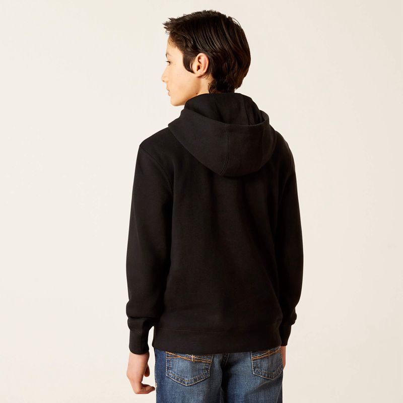 Black Ariat Front Logo Hoodie | 23XNZPQIK