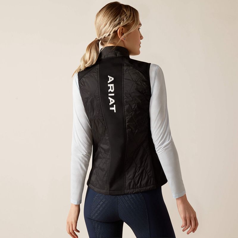 Black Ariat Fusion Insulated Vest | 70IFNXOVL