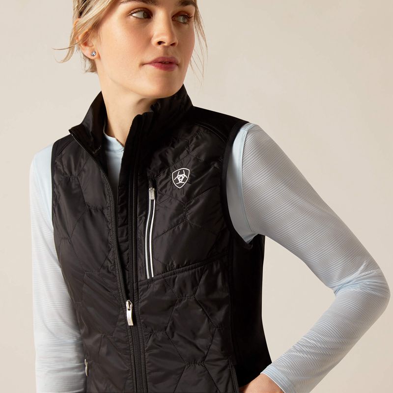 Black Ariat Fusion Insulated Vest | 70IFNXOVL