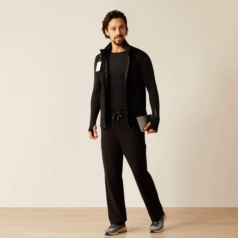 Black Ariat Galen Fleece Scrub Vest | 41UTJGOKD