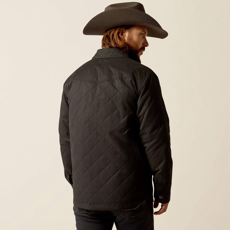 Black Ariat Grizzly Shirt Jacket | 95KTGNIWO