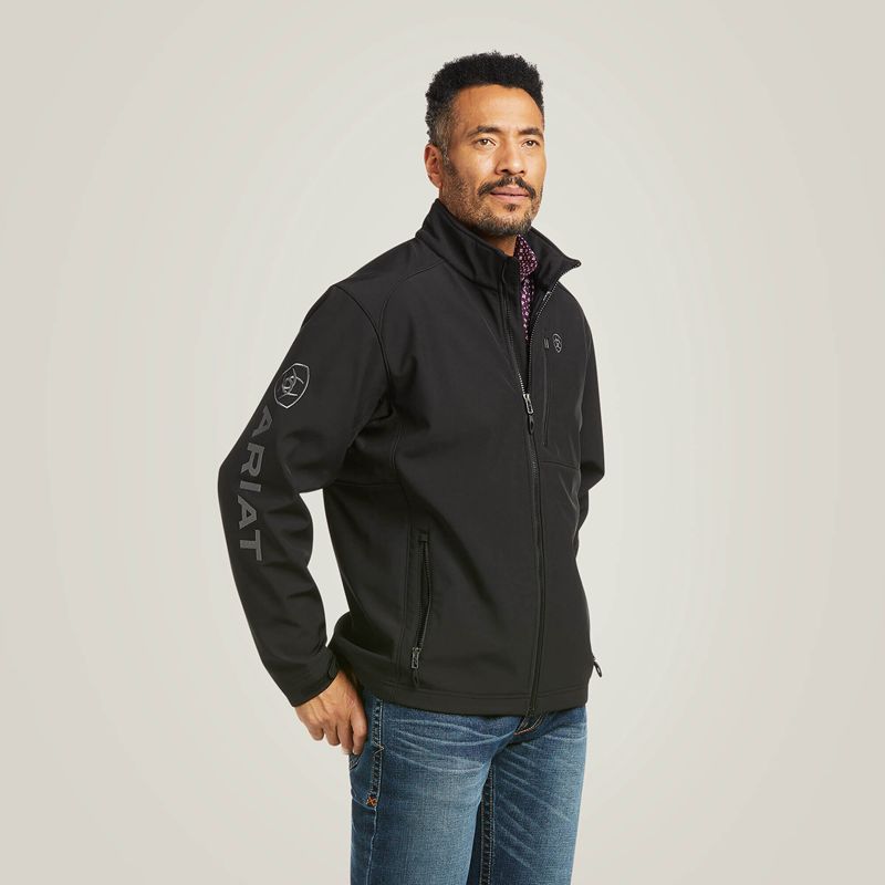 Black Ariat Logo 2.0 Patriot Softshell Water Resistant Jacket | 50SFOEDNG