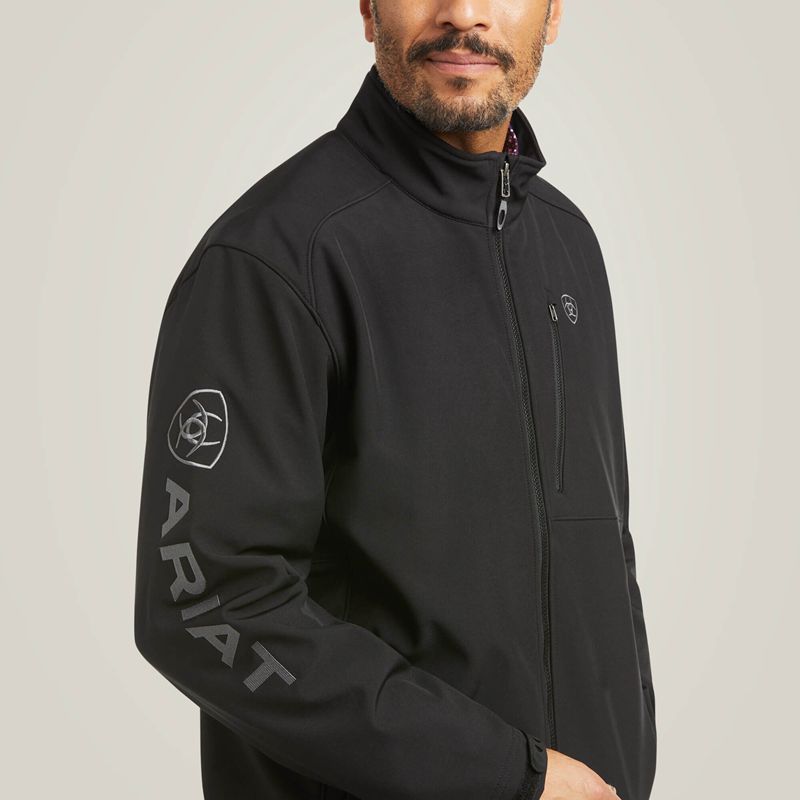 Black Ariat Logo 2.0 Patriot Softshell Water Resistant Jacket | 50SFOEDNG