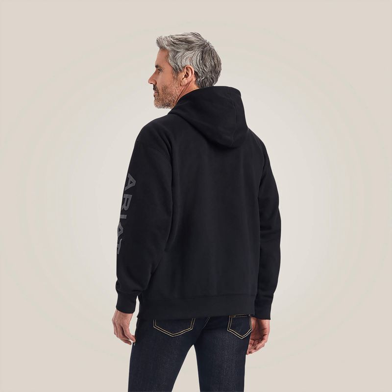 Black Ariat Logo Hoodie | 21XEGQTAM