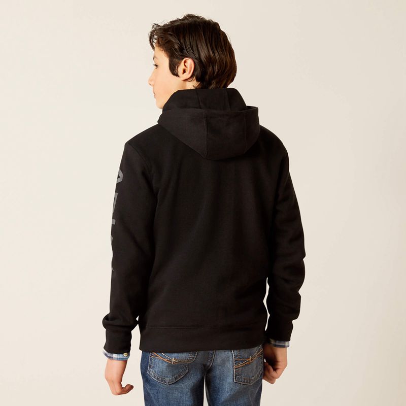 Black Ariat Logo Hoodie | 72PYFSHQM