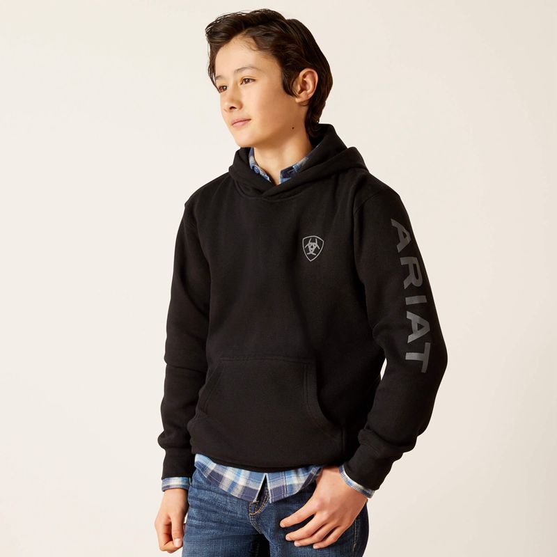 Black Ariat Logo Hoodie | 72PYFSHQM