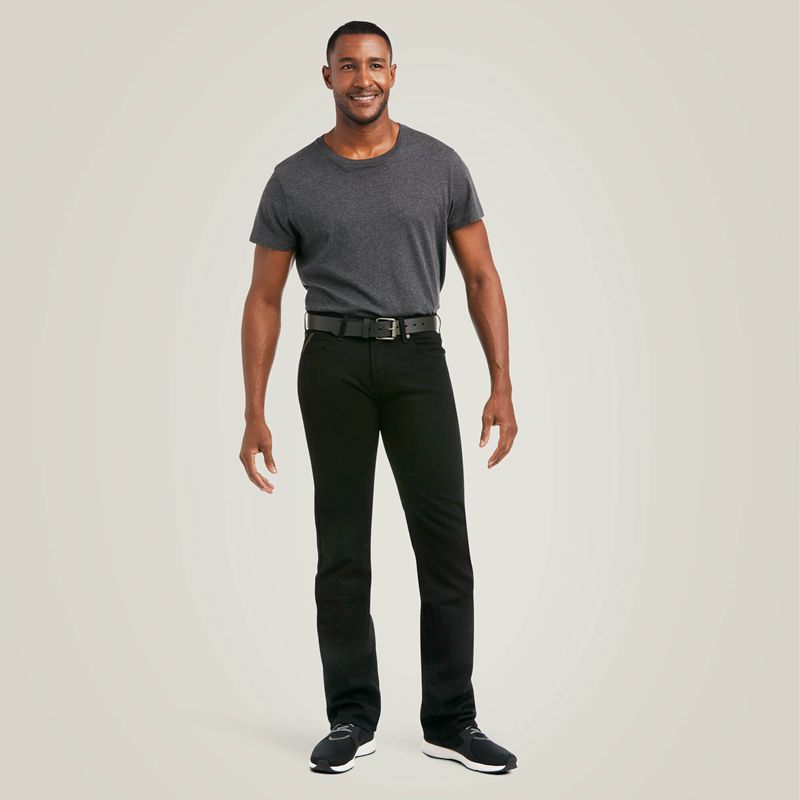 Black Ariat M7 Slim Legacy Straight Jean | 48WESDBMN